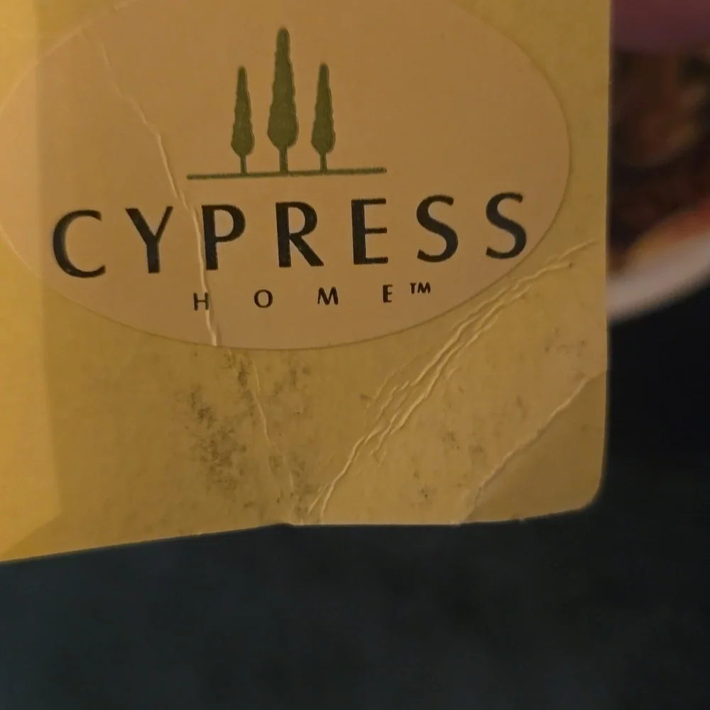 New Cypress Home Cream Brown Rust Autumn‎ Earthtones Floral Toothbrush Holder